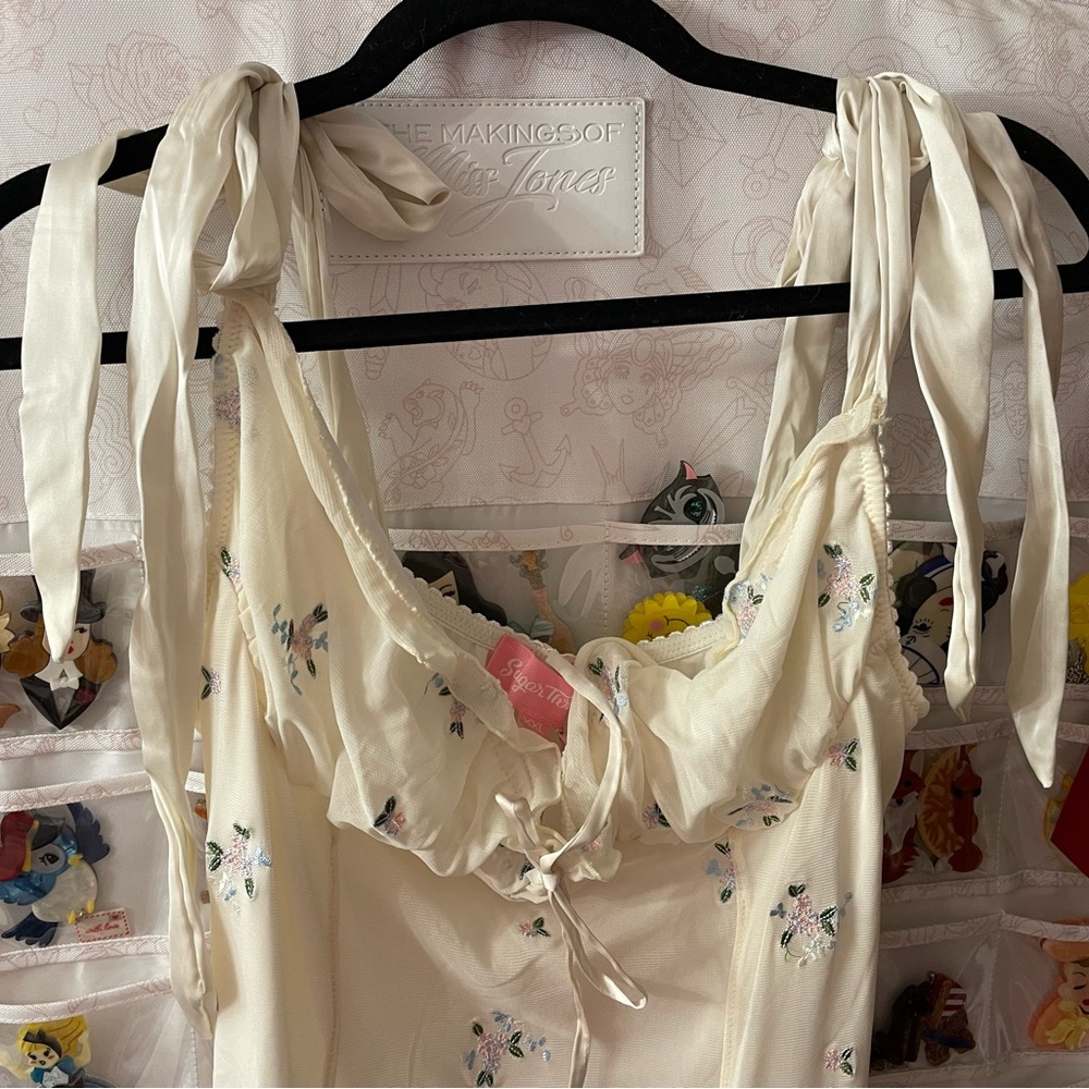 PRICE FIRM 🎀 	SUGAR THRILLZ
WILDFLOWER FABLES MINI DRESS - IVORY - Picture 2 of 7